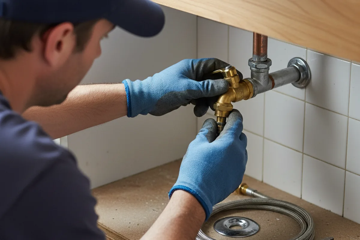 Shutoff valve and fitting work during Emergency Plumbing in Mohawk